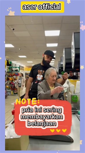 pria penolong lansia di tempat belanja #kisahnyata #ceritainspiratif #shortsviral