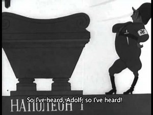 Soviet WW2 Propaganda Cartoons depicting Hitler