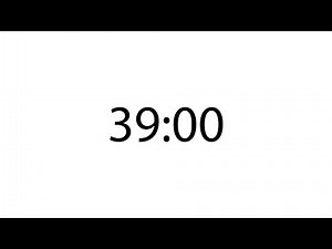 Professional 39 minute | 39:00 timer