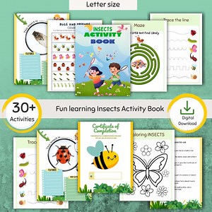 Insects Activity Book for Kids: Preschool Nature Study (PDF). - Etsy Canada