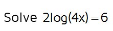 Logarithmic Equations with Logs on one side