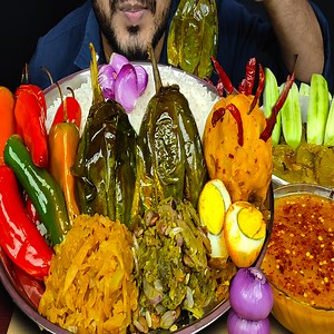 256K views · 4K reactions | Eating Dal, Alu Bhorta, Eggplant Fry, Shim Bhorta, Cabbage Fry, Egg, Lau Chingri, Long Bell Pepers With Rice  #eatingexpress | Eating Express | Facebook