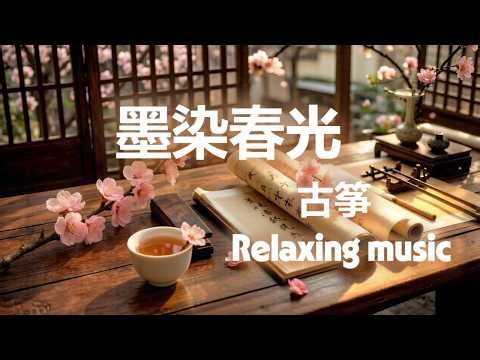 《墨染春光》古筝、自然之声、缓慢的旋律，陪你放松、冥想、入眠。🌿 Relax | Sleep | Meditation | Oriental Instruments