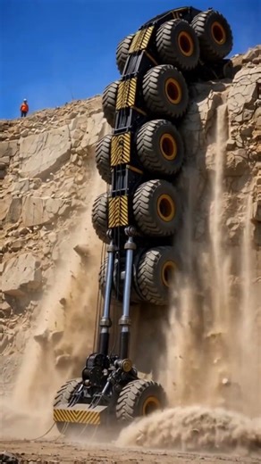 This Machine Climbs Vertical Cliffs Like Nothing Else #HeavyMachinery #ExtremeEngineering