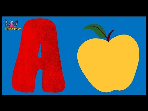 A for Apple Alphabet Rhyme – Learn ABC Kids Phonics Song Toddler Video