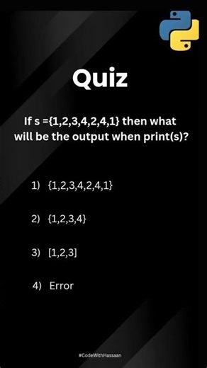 Drop your answer #Python#PythonQuiz#100DaysOfCode#LearnCoding#quiz#trending#trend#test#funny#cricket