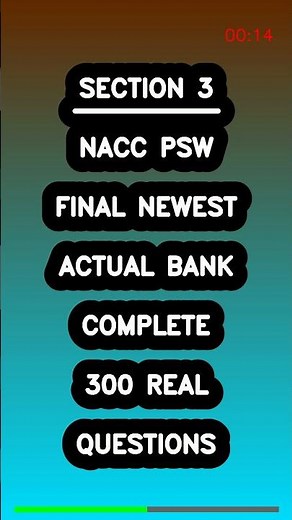 NACC PSW FINAL NEWEST ACTUAL BANK COMPLETE 300 REAL QUESTIONS Latest