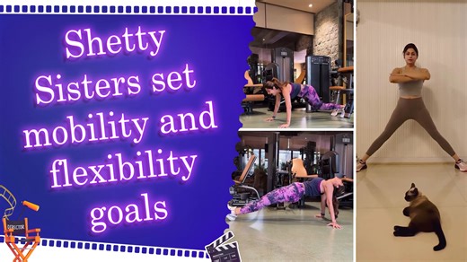 Shilpa Shetty kicks off the week with mobility workout, Shamita showcases flexibility goals