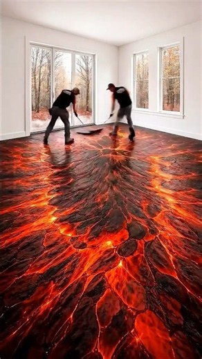 DIY 3D Magma Floor Coating Installation #interiordesign