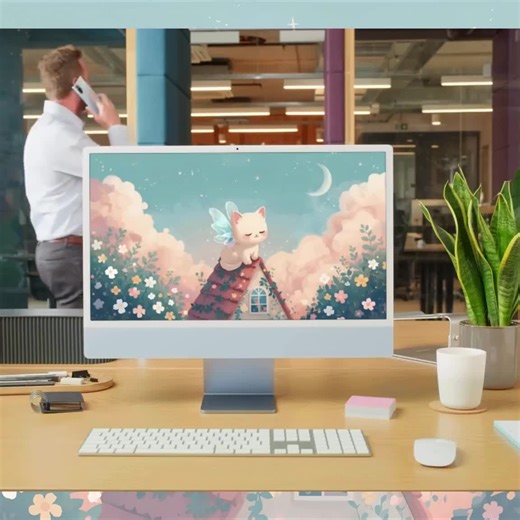 Cat Wallpaper, Desktop Background, Destop Wallpaper, Cute Wallpaper, Aesthetic Wallpaper, Kawai Wallpaper, Iphone, Tablet, Desk, Laptop - Etsy