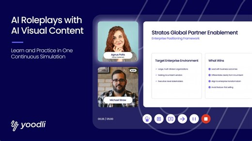 Yoodli Expands AI Roleplays with Live Visual Content, Enabling Teams to Learn and Practice in One Continuous Experience