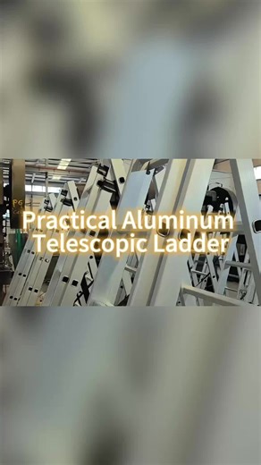 This aluminum telescopic ladder is space-saving and multi-functional, offering safe and convenient using experience for various scenarios. www.pangutools.com #Lightweigh#HomeSafety#AluminumLadder#Ladder#Aluminum
