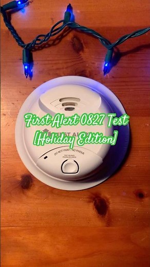 [Holiday Edition] First Alert 0827 Smoke Alarm Test #smokealarm #firstalert #happyholidays