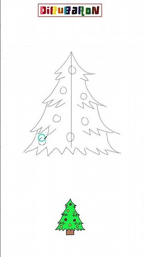 Dibujando un Arbolito Navideño | Dibujos fáciles