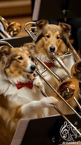 Brahms Hungarian Dance No. 5 — Dog Orchestra (Part 2) This canine orchestra brings the classical masterpiece to life with humor and heart. Share it with a dog lover or a music fan who needs a smile today! #hungariandance #brahms #classicalmusic #furbabies #petowner #aiart #funnydogvideos #doglover #aicuteanimals | Maged M