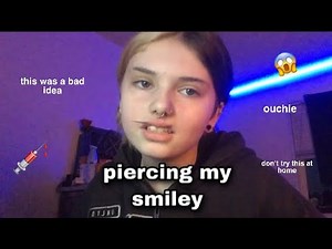 piercing my own smiley at home || gone right (i’m a pro)