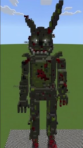 I spent 3 days building a "Hard" Springtrap in Minecraft... ⛓️💀