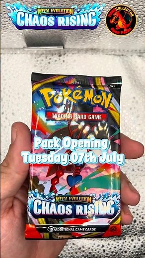 Pokémon TCG - Mega Evolution - Chaos Rising (CRI) Pack Opening 07th July - 408 day upload streak!