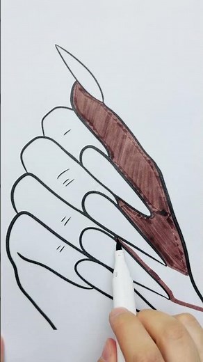Easy Nail Art Coloring Page