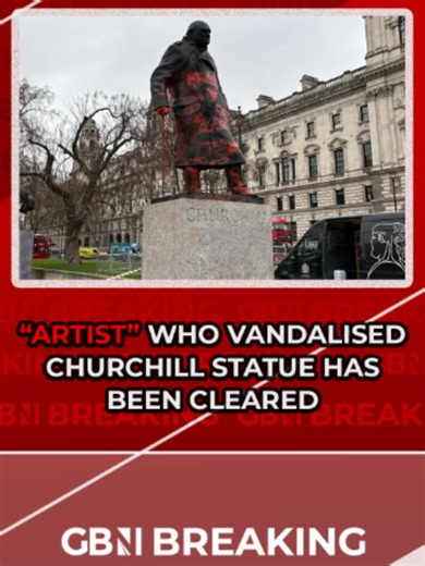 BREAKING: A protester who covered the Sir Winston Churchill statue in Parliament Square with political messages has been cleared of criminal damage. Olax Outis, used red paint to cover parts of the statue and its plinth with a series of pro-Palestinian and anti-Israel slogans. Outis had faced allegations that the incident caused thousands of pounds in damage. However, he maintained that the paint was washable and that his actions were intended as a political statement rather than an attempt to d