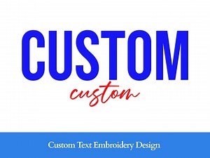 Custom Text Embroidery Design: Personalized Word Art (digital Download) - Etsy