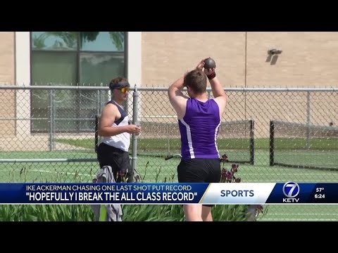 'Hopefully break the all class record': Ike Ackerman chasing one last shot put record