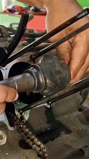 How to remove a stuck motorcycle piston axle