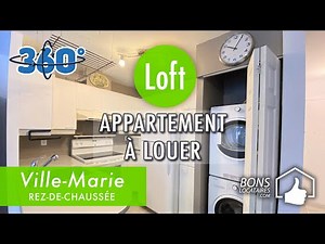 Appartement loft à louer / Visite virtuelle / Apartment Tour / Ville-Marie Loft (BonsLocataires.com)