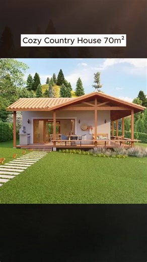 Cozy Country House 70m2 Simple Life #homedesign #hometour #house #housedesign #housedesignideas #housetour #smallhouse #smallhousedesign #tinyhome #tinyhouse #tinyhousetour