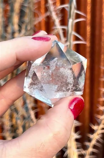 Lemurian Crystal Quartz Icosahedron