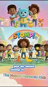 [1 Minute Loop] Stomp Your Feet | Toddler + Kids Songs | Super Simple Songs | The Happy Harmony Kids