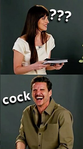 Pedro Pascal accidentally calls Dakota Johnson WHAT?! 😳 #funnyinterview #pedropascal #dakotajohnson