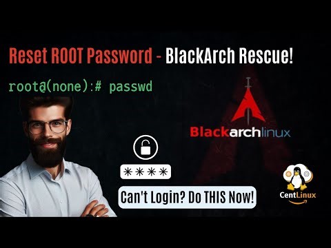 How to Reset root Password of BlackArch Linux