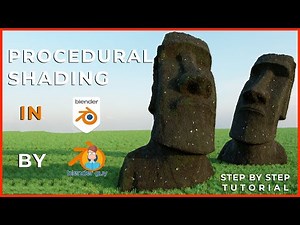 Creating Procedural Rock on Moai Sculpture | Node Based Shading Tutorial | | Procedural Shading | BG