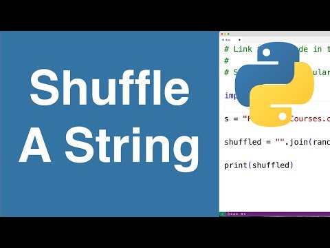 Shuffle A String | Python Example