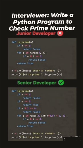 👉 “I Asked 2 Developers to Solve This… The Difference Is INSANE 😳” #coding #python #shorts