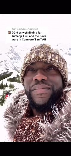 Kevin Hart reminding everyone Alberta mountains are breathtaking for 2019s Jumanji 🇨🇦🎥 #explorecanada | Keep Alberta Rolling