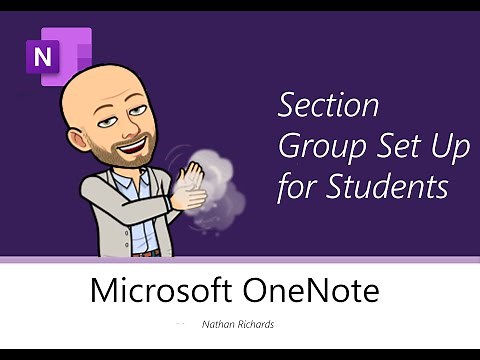 OneNote - Section Group Set Up for Students