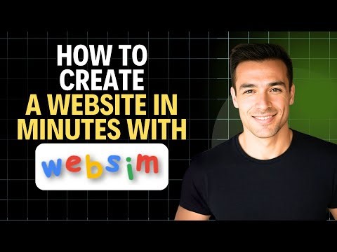 WebSim.AI Tutorial: How to Create a Website in Minutes 2025 (Complete Walkthrough)