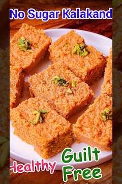 No Sugar Kalakand That Tastes Like a Cheat Dessert! 😍 Guilt Free Kalakand Recipe