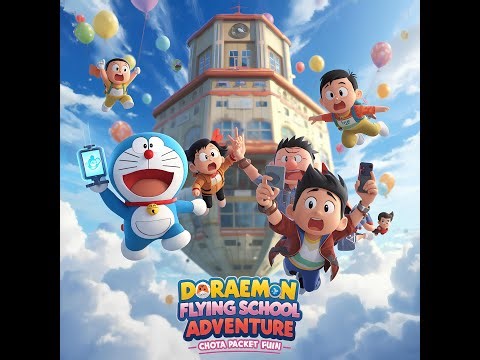 ."Doraemon Ki Flying School Ka Funny Adventure 😱 | Nobita Ka Homework Udd Gaya 😂 | Chota Packet Fun"
