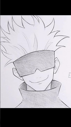 How to Draw Gojo (Easy)