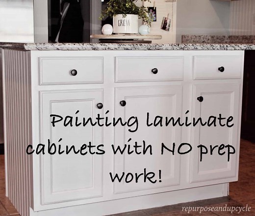 How to paint Laminate Cabinets the right way without sanding
