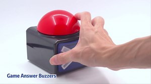 Game Answer Buzzers 4 Pack, Games Buzzer for Trivia Quiz Got Talent Games with Lights and Sound Game Show Button Family Feud Board Game