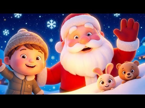 Colindă de Crăciun pentru Copii 🎄 Ninge, Ninge Lin ❄️ Cântec Vesel cu Moș Crăciun