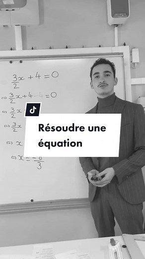 Résoudre une équation du premier degré à une inconnue