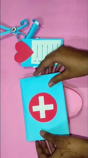 handmade paper doctor set /cute set/ easy to make