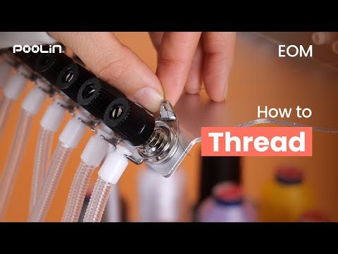 How to Thread PooLin EOM Embroidery Machine for beginners