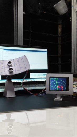DIY Army Radar System with TFT Display 🔥 #arduinoproject #short #radar