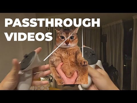 How to use passthrough videos in Virtual Desktop